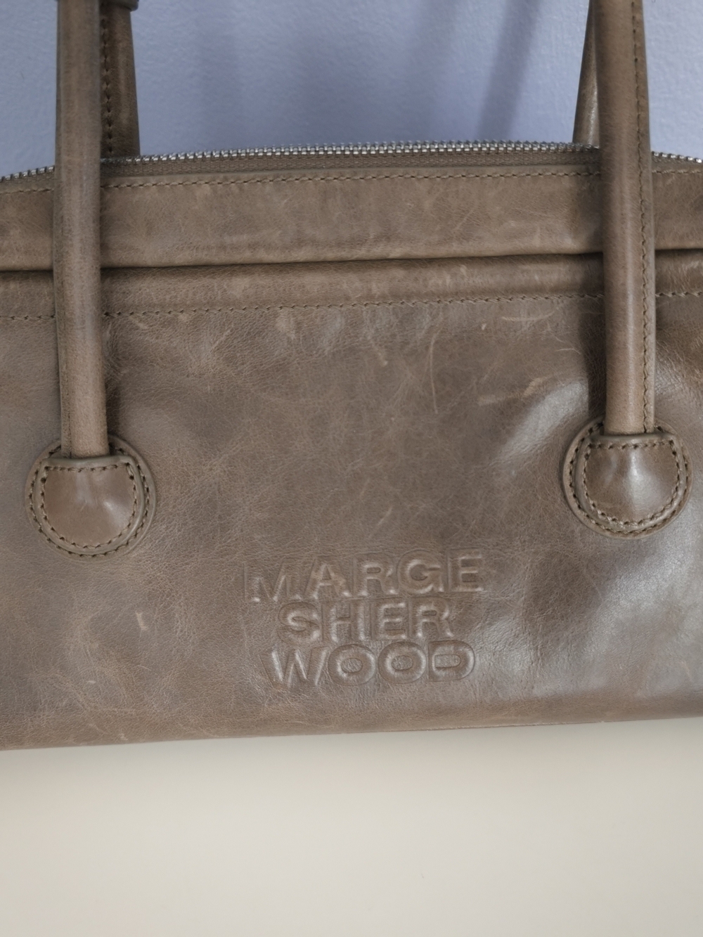 Marge Sherwood brown baguette shoulder bag - Picture 2 of 9